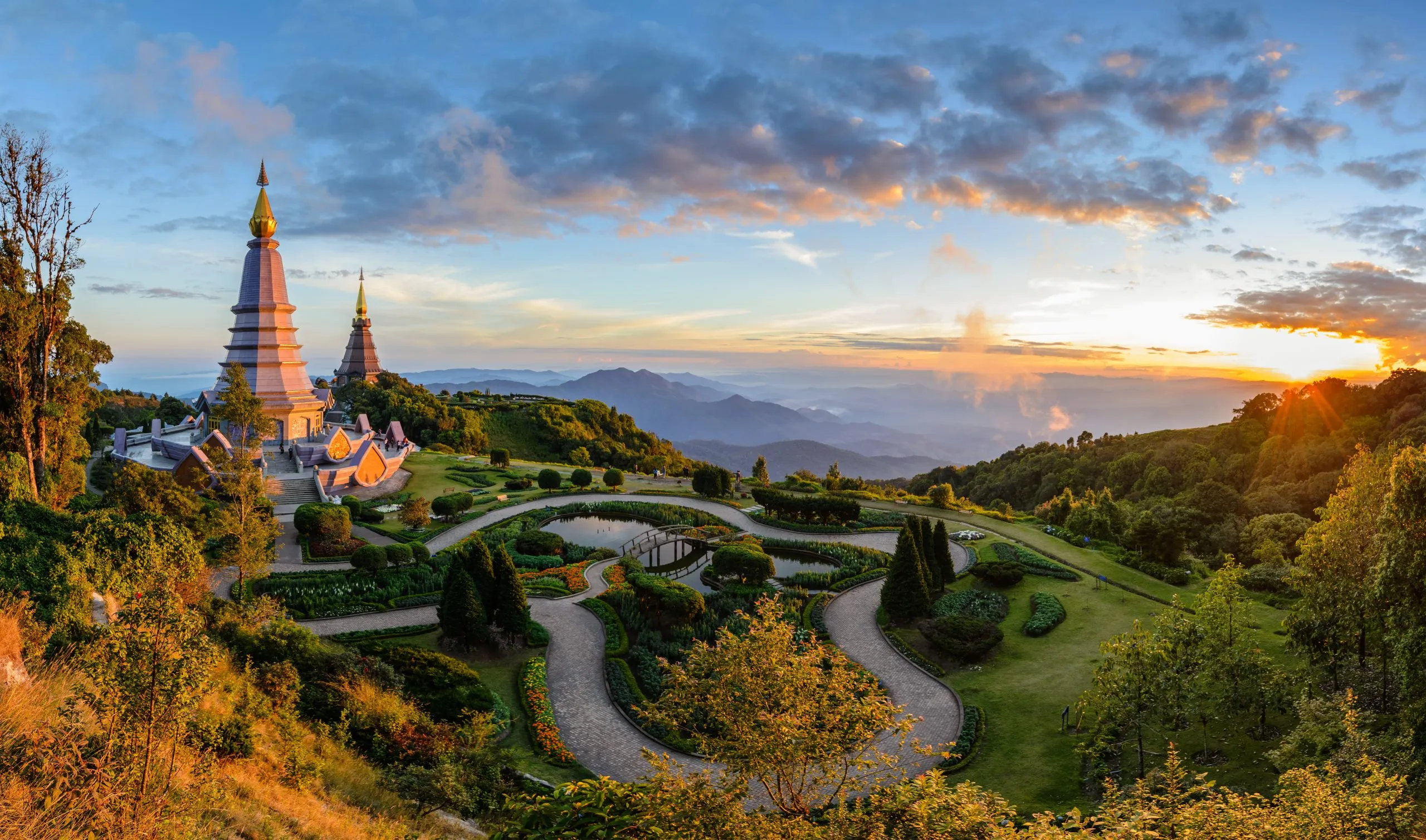 Doi Inthanon National Park when sunset, Chiang mai, Thailand
