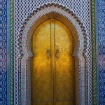 Gate of the Dar el Makhzen - The Royal Palace at Fes, Morocco