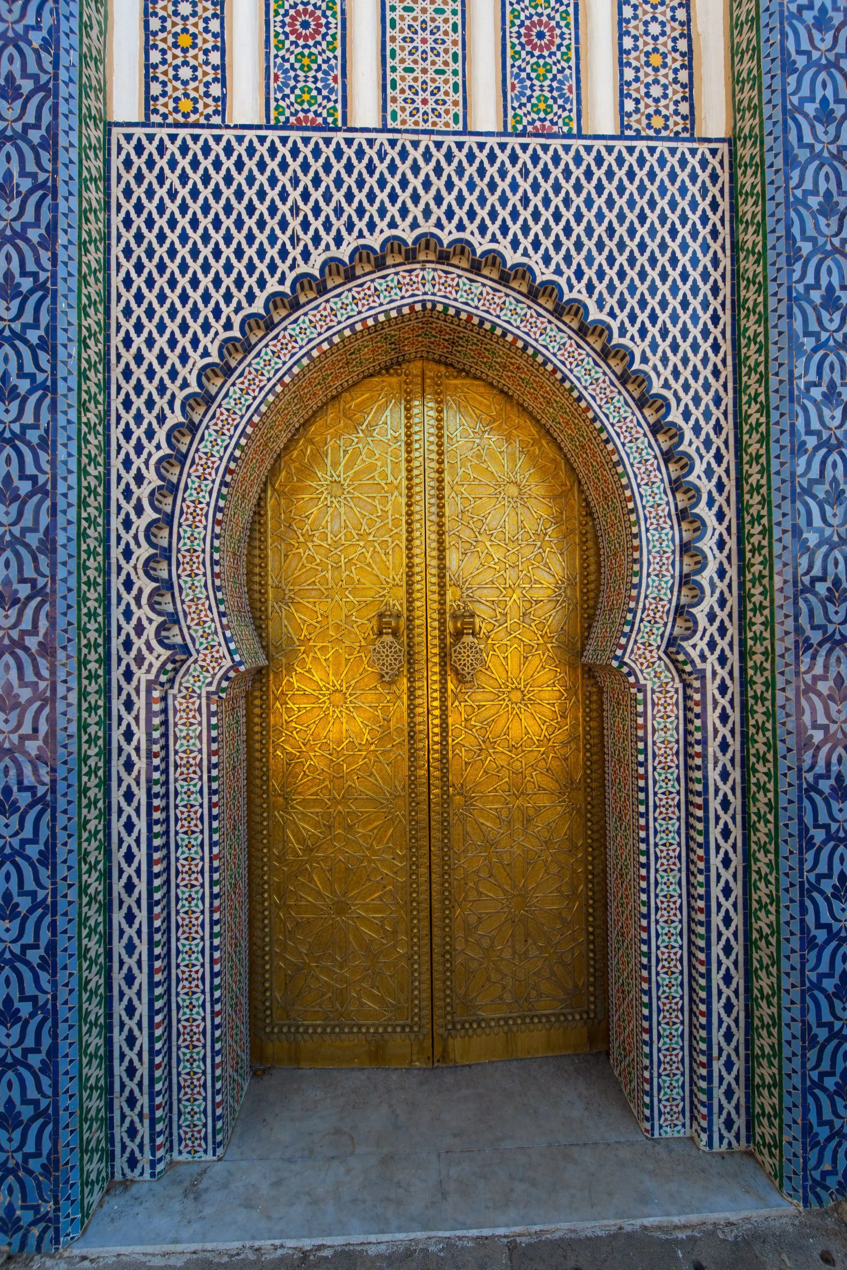 Gate of the Dar el Makhzen - The Royal Palace at Fes, Morocco