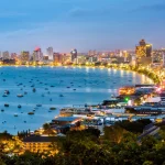 The most beautiful Viewpoint Pattaya Beach in Pattaya city Chonburi,Thailand.